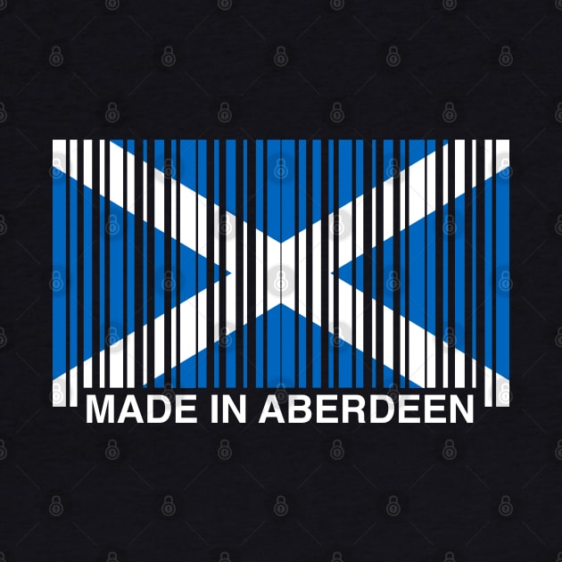 Made in Aberdeen Funny Scottish Saltire Flag by GiftTrend